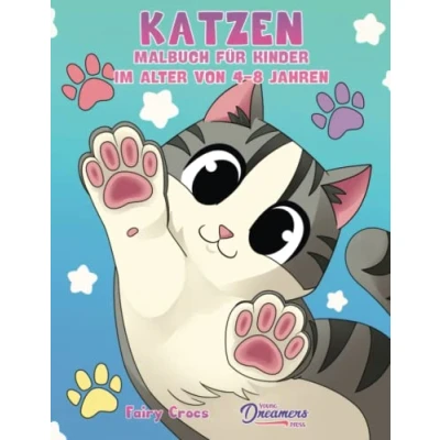 Abbildung von Katzen Malbuch für Kinder im Alter von 4 8 Jahren: Niedliche und liebenswerte Cartoon Kätzchen