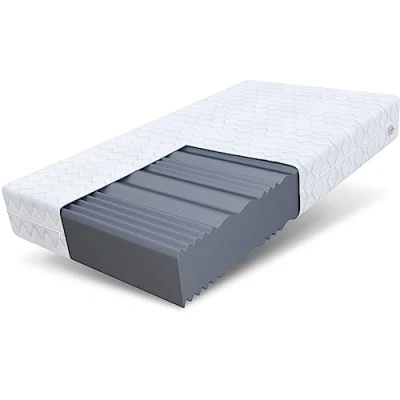 Abbildung von FDM Comfort Plus Schaumstoffmatratze 120x200 cm Höhe 10 7 Liegezonen Matratze Kaltschaum H3 Öko Tex Allergikergeeignet Bezug Waschbar Abnehmbar Weiß