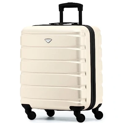 Abbildung von Flight Knight Leichte 4 Rad ABS Hartschalenkoffer, Handgepack, zugelassen fur Fluggesellschaften, einschließlich British Airways, und maximale große easyJet, Handgepacktasche 56x45x25 cm