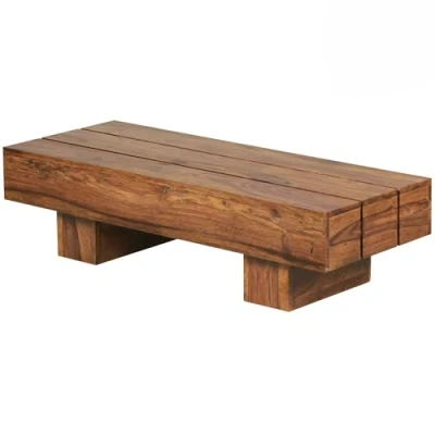 Abbildung von Sheesham Couchtisch Massiv 120 x 45 30 cm Massivholz