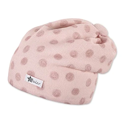 Abbildung von Sterntaler Baby Mädchen Slouch Pünktchen Beanie Mütze, Rosa, 51