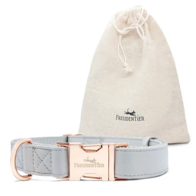 Abbildung von Freudentier Hunde Halsband aus veganem Leder, Hyde Park Kollektion 2.0