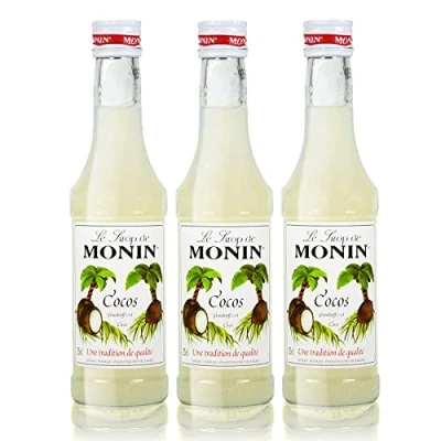 Abbildung von 3x Monin Cocos Sirup, 250 ml Flasche