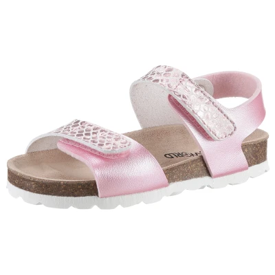 Abbildung von KIDSWORLD Sandale, Sommerschuh, Klettschuh, Sandalette, in Metallic Optik