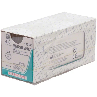 Abbildung von Mersilene 4/0 V5 0,45m 12 Folien