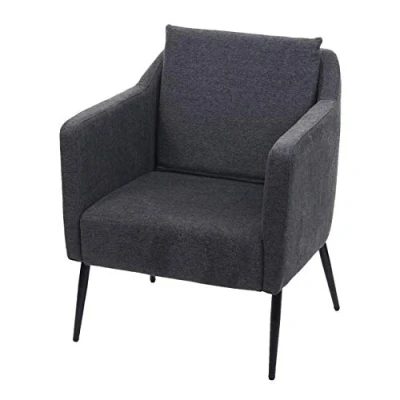 Abbildung von Mendler Lounge Sessel HWC H93a, Cocktailsessel Relaxsessel Stoff/Textil dunkelgrau
