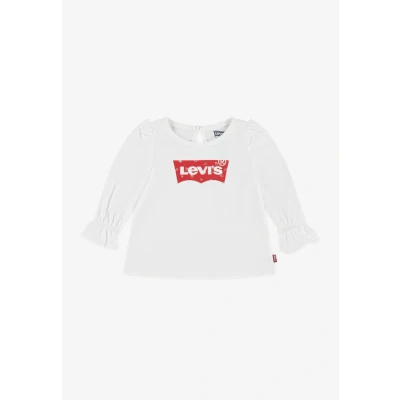 Abbildung von Levi&#039;s Batwing Fashion Langarmshirt für Kinder, Größe: 74, blanc de