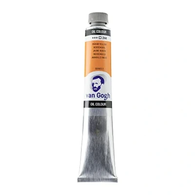 Abbildung von Van Gogh Ölfarbe Indischgelb 244 60 ml Tube Hohe Pigmentierung &amp; Abtönstärke Serie 2 Lichtechtheit +++ Ideal für Künstler Studenten