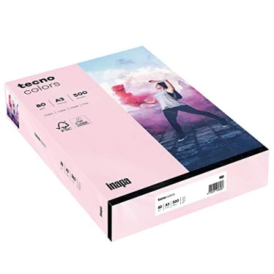Abbildung von 5 x Inapa Multifunktionspapier tecno colors A3 80 g/qm VE=500 Blatt he