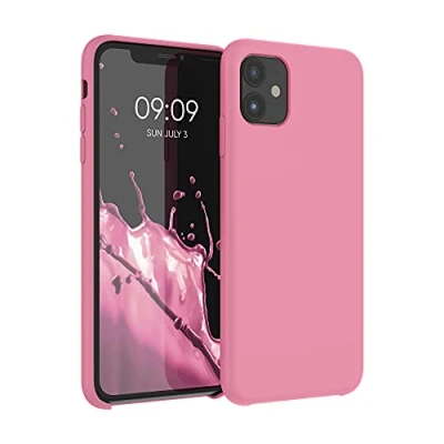 Abbildung von kwmobile Hülle kompatibel mit Apple iPhone 11 Silikon Handy Case Handyhülle weiche Oberfläche kabelloses Laden Sweet Candy