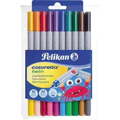 Abbildung von Pelikan Filzstift Colorella Twin, (10 tlg), Doppelfasermaler
