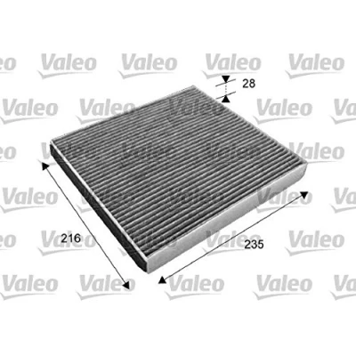 Abbildung von VALEO CLIMFILTER PROTECT 715641 Innenraumfilter Aktivkohlefilter 235 215 30 LEXUS: GS II, SC II Cabrio, LS III