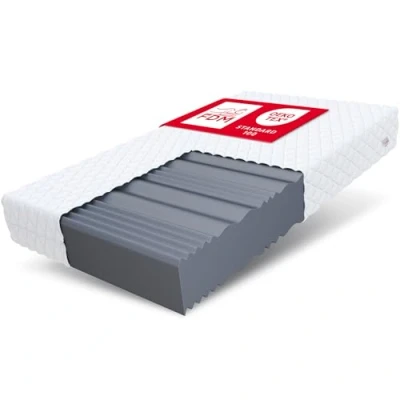 Abbildung von FDM Livia Matratze 100 x 200 cm Schaumstoffmatratze Härtegrad H3 26 Höhe Profilierter Schaum 7 Zonen Hochelastischer HR T25 mit Wellenschnitt Polyester