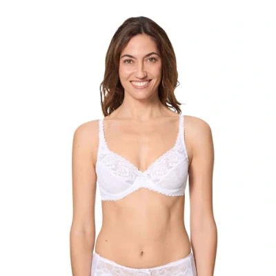 Abbildung von Playtex Damen Flower Elegance Bügel BH, weiß, 85F