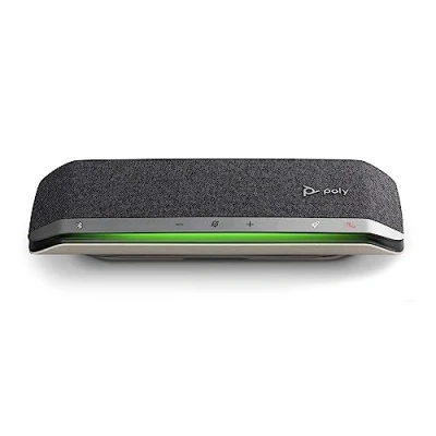 Abbildung von Poly Sync 40 Intelligenter Konferenzlautsprecher Flexible Arbeitsbereiche Verbindung mit PC/Mac über USB A oder C Smartphone Bluetooth Kompatibel Teams, Zoom