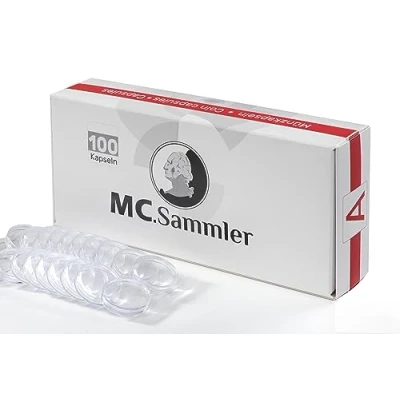 Abbildung von MC.Sammler Kapselhalter 100 Stück Münzkapseln Größe Innen Ø 41mm
