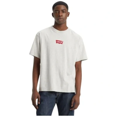 Abbildung von Levi&#039;s Vintage FIT Graphic TEE Tshirt print, Herren, Größe: Large, Lse_batwing badge light heather grey