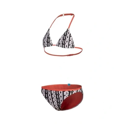Abbildung von Arena Mädchen Girls&#039; Monogram Triangle Bikini, White Multi Calypso Coral, 116 EU