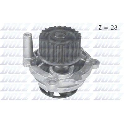 Abbildung von DOLZ A185 Wasserpumpe 23 mit Riemenscheibe VOLKSWAGEN: Golf 6, Touran I, 5 Schrägheck, AUDI: A3 A6 C5 Avant, A4 B7 Avant