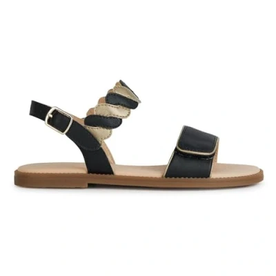 Abbildung von Geox J Karly Girl Sandal, Black/Platinum, 25 EU