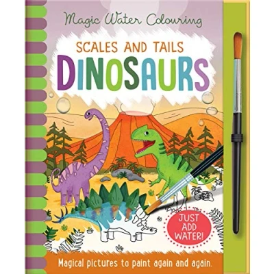 Abbildung von Scales and Tales Dinosaurs, Mess Free Activity Book (Magic Water Colouring)