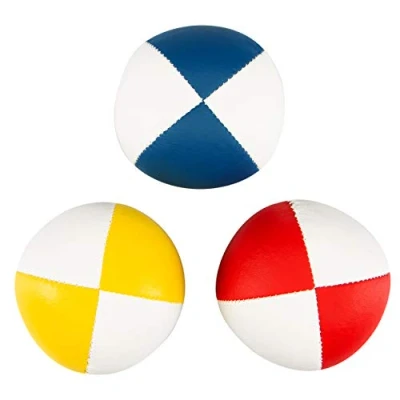 Abbildung von Diabolo Freizeitsport Spielball zum Jonglieren (3er Set 67mm Jonglierbälle, 115g zweifarbig) (3 St)