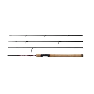 Abbildung von Abu Garcia Diplomat V2 Reise Angelrute Kompakte 4 teilige Carbon Reiserute für mehrere Fischarten, Premium Korkgriff, ideal Süß und Salzwasserfischen 3,04m 12 32G