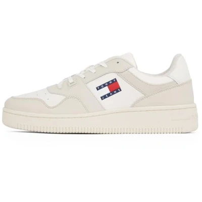 Abbildung von Tommy Jeans Retro Basket Sneaker low, Herren, Größe: 41, Ivory Schuhe