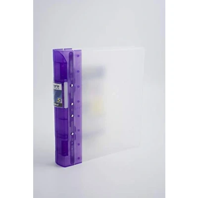 Abbildung von Exacompta Guildhall GLX Ergogrip Ordner, A4, 2 Ringe, mattiert, Lila
