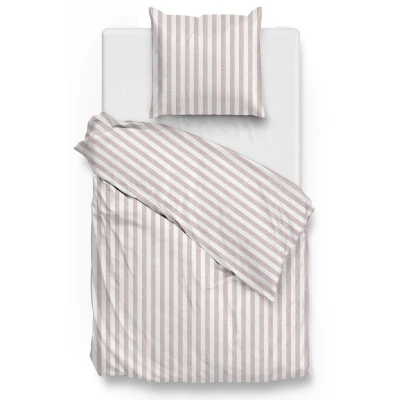Abbildung von Bettwäsche Zo! Home Cotton 135x200 Banda di Lino Shell Nud rosa weiß, ZO HOME, Baumwolle, 2 teilig