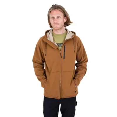 Abbildung von Hurley Herren Cabrillo Heat Full Zip Fleece Pullover Sweater, brüniert, M