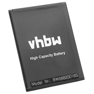 Abbildung von vhbw Akku kompatibel mit Wiko Robby, Harry, Lenny 4, 4 Plus Handy Smartphone Telefon (2500 mAh, 3,8 V, Li Ion)