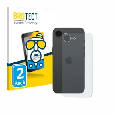 Abbildung von BROTECT Entspiegelungs Schutzfolie für Apple iPhone 16e (Rückseite) (2 Stück) Matte Displayschutz Folie, Anti Reflex, Fingerprint
