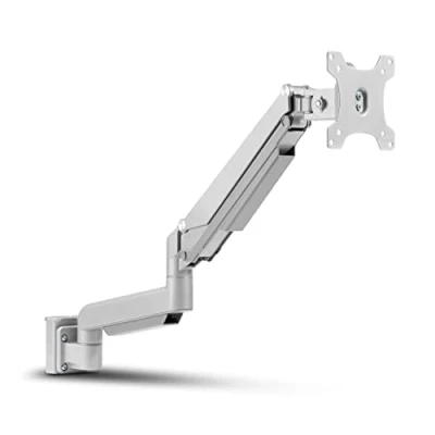 Abbildung von InLine Slatwall Lifter Monitor Halterung, Wandhalterung für das System, Wand oder Tischmontage, mit Arm, Schreibtisch Mount 17&quot; 32&quot; Bildschirm, VESA 75/100mm Silbergrau, 23183C