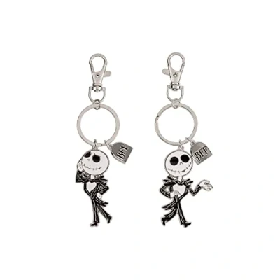 Abbildung von Disney The Nightmare Before Christmas BFF Schlüsselanhänger Set, Schwarz, Weiß und Silber, schwarz/weiß, One Size