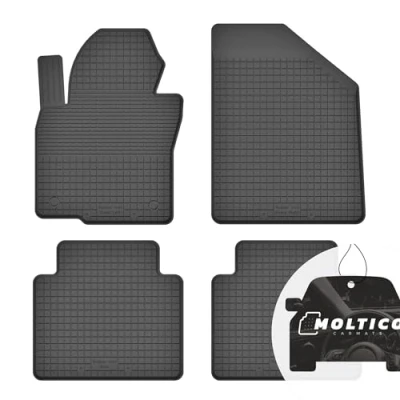 Abbildung von Gummimatten mit Rand Auto Fußmatten Gummi Automatten Passgenau 4 teilig Set passend für Renault Kangoo II ab 2008