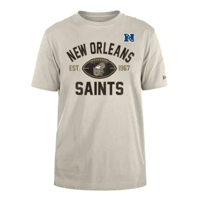 Abbildung von New ORLEANS SAINTS Era Cap NFL Regular T Shirt Distressed Screenprint Team Graphic Stone Unisex