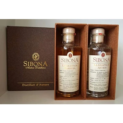 Abbildung von SIBONA Conf. Regalo Doppio Cassetto Grappa di Arneis + Barbera (2bt x50 cl)