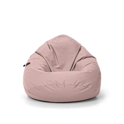 Abbildung von Nadimaideal Sitzsack Tropfenform Kastanie Bodenkissen für Kinder &amp; Erwachsene Indoor Outdoor Gaming Sitzkissen Beanbag Füllung EPS Perlen (Puderrosa, XXL Durchmesser 88 cm)