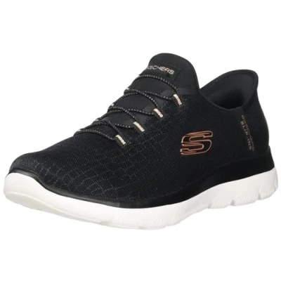 Abbildung von Skechers Damen Freihändige Slip Ins Summits Classy Night, Schwarz Rotgold, 39 EU