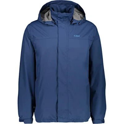 Abbildung von CMP Herrenjacke mit Kapuze und Druckknöpfen, Marine, 56