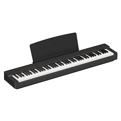 Abbildung von Yamaha Digitalpiano P 225B, schwarz, inkl. Notenablage, Fußschalter und Netzadapter