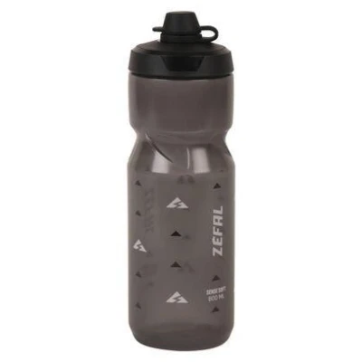 Abbildung von ZEFAL Sense Soft No Mud Fahrradflasche Fahrrad Trinkflasche MTB Flasche mit Schlammschutz Sport Wasserflasche ohne BPA Rauchschwarz, 800ml