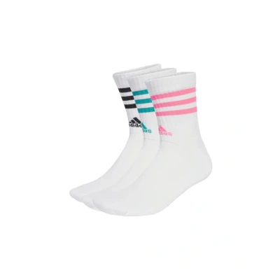 Abbildung von 3 Streifen Cushioned Crew Socken. Paar