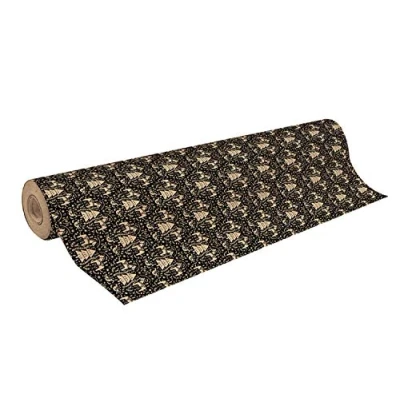 Abbildung von Clairefontaine 223847C Rolle Geschenkpapier (50 x 0,70m, 70g/qm Recycling Kraftpapier, ideal für große Geschenke) 1 Stück weihnachtspferde