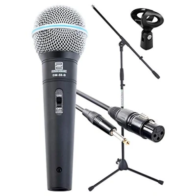 Abbildung von Pronomic Mikrofon Superstar JACK dynamisches Gesangs Mikrofonset (Komplettset), Druckvoller, warmer Klang