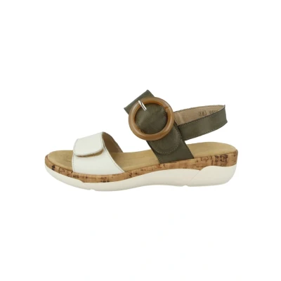 Abbildung von Remonte R6853 Keilsandalette Off whiteforest, Damen, Größe: 39, white forest Schuhe