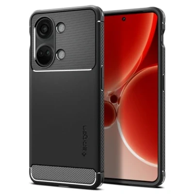 Abbildung von Spigen Rugged Armor Hülle Kompatibel mit OnePlus Nord 3 Schwarz