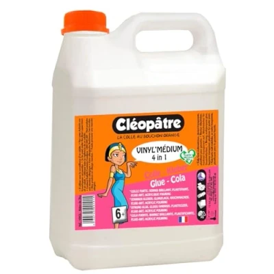 Abbildung von CLEOPATRA Bastelkleber VINYL MEDIUM 2kg Schule Kleber als Lack für Farben und Klebstoff