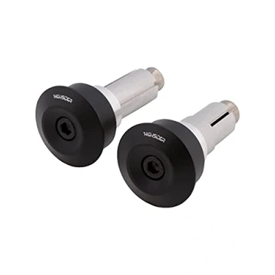 Abbildung von HIGHSIDER Dot Blast Motorrad Lenkergewichte, universal, perlgestrahlt schwarz seidenmatt (2er Pack)